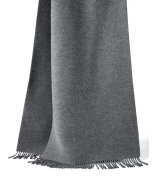 Brunello Cucinelli フリンジ付きニットケープ グレー - サムネイル2