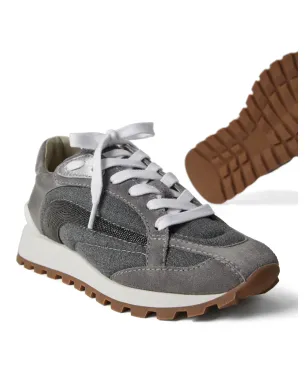 Brunello Cucinelli モニリ装飾のスニーカー グレー - サムネイル4