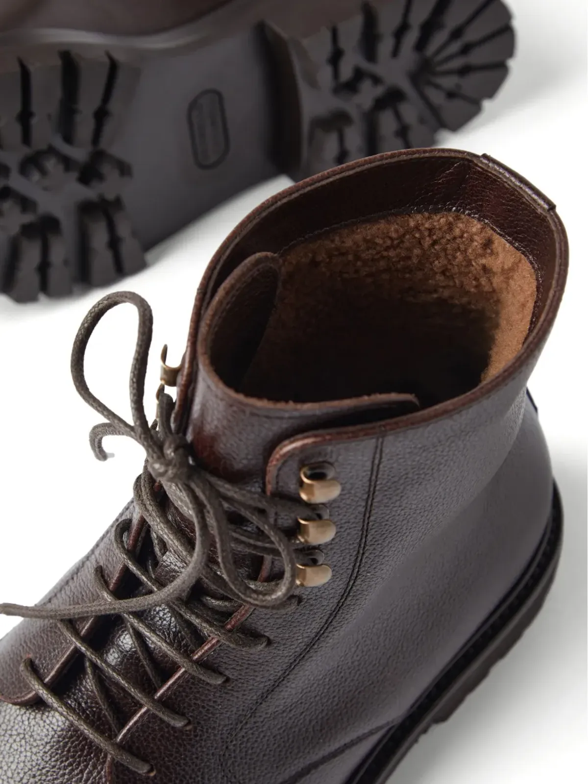 Brunello Cucinelli レザー アンクルブーツ - 画像4