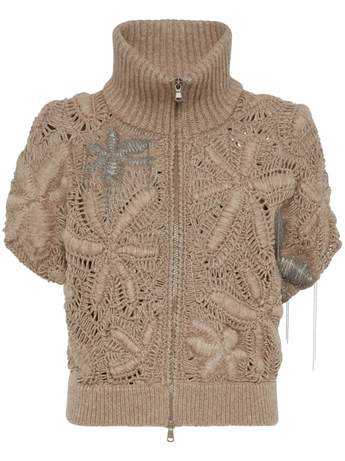Brunello Cucinelli カシミア カーディガン ブラウン - 画像1