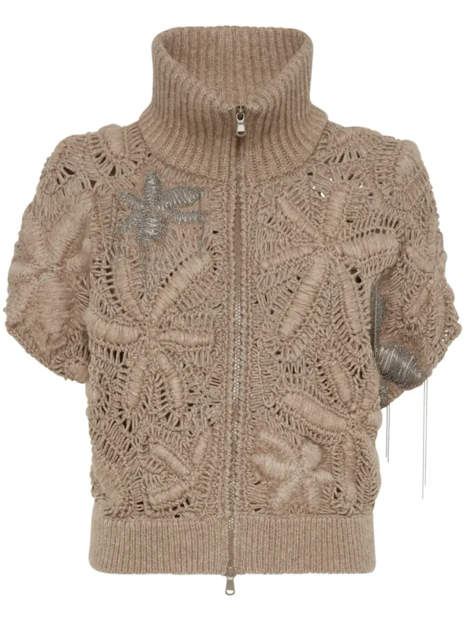 Brunello Cucinelli Brunello Cucinelli カシミア カーディガン ブラウンの商品画像