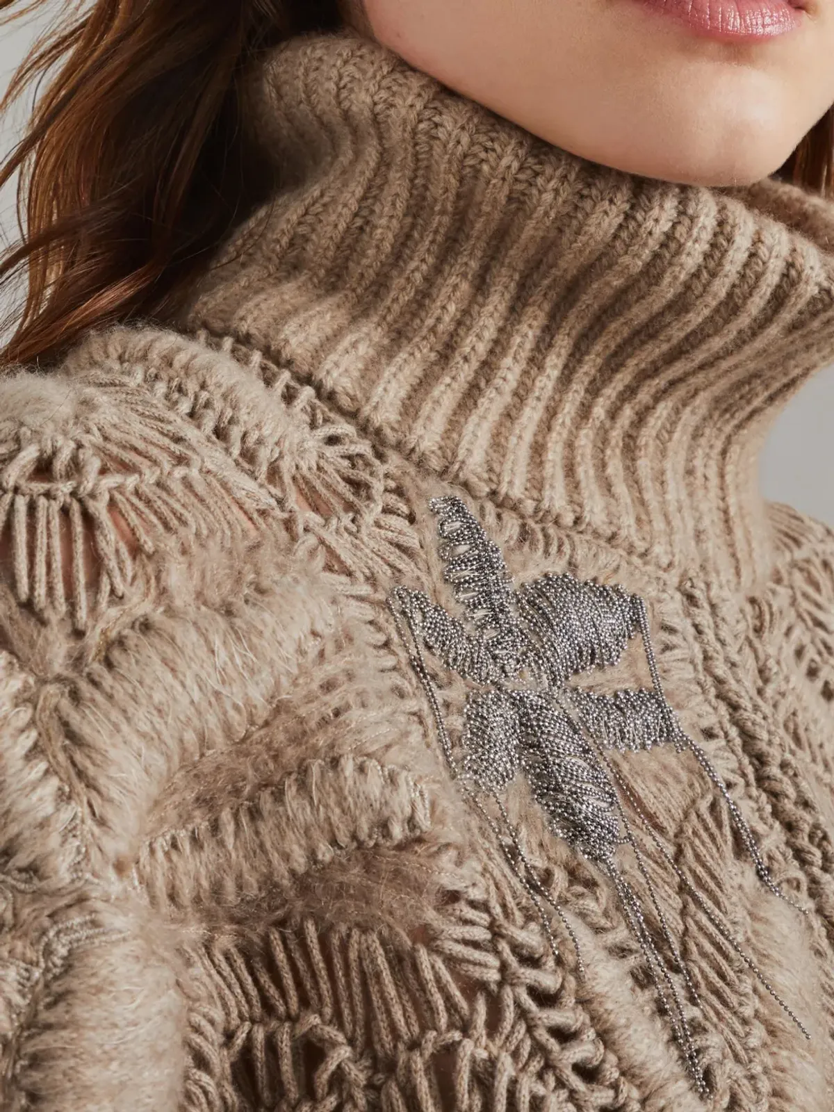 Brunello Cucinelli カシミア カーディガン ブラウン - 画像5