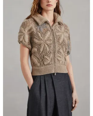 Brunello Cucinelli カシミア カーディガン ブラウン - サムネイル3