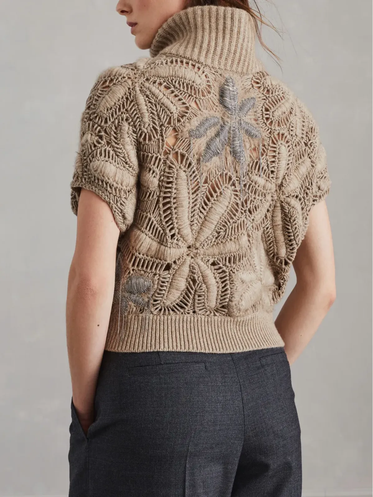 Brunello Cucinelli カシミア カーディガン ブラウン - 画像4