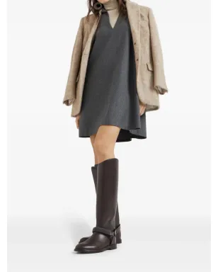 Brunello Cucinelli レザー ブーツ - ブラウン - サムネイル5