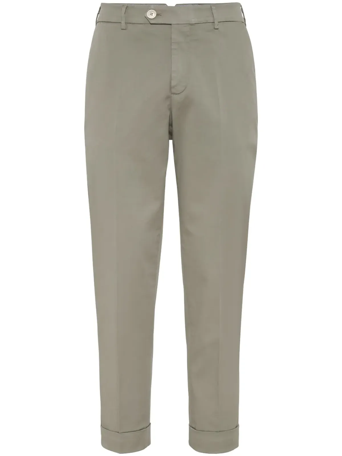Brunello Cucinelli ローライズ テーパード チノパンツ - グリーン - 画像1