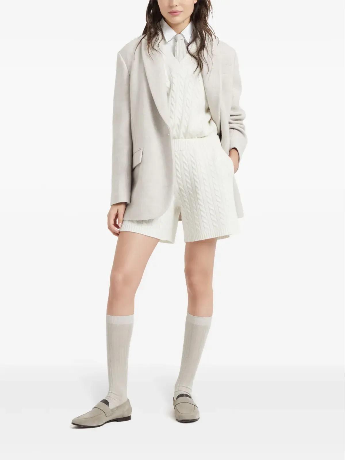 Brunello Cucinelli ロゴパッチ ベスト - 画像2