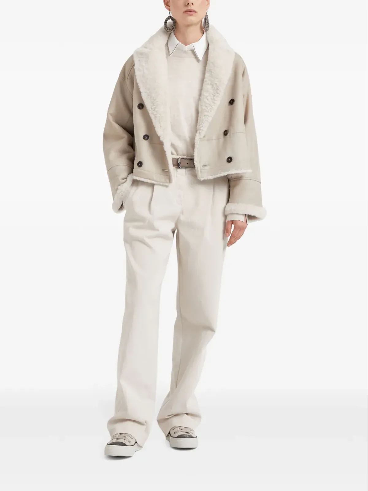 Brunello Cucinelli モニリチェーンディテール セーター - ニュートラルカラー - 画像2