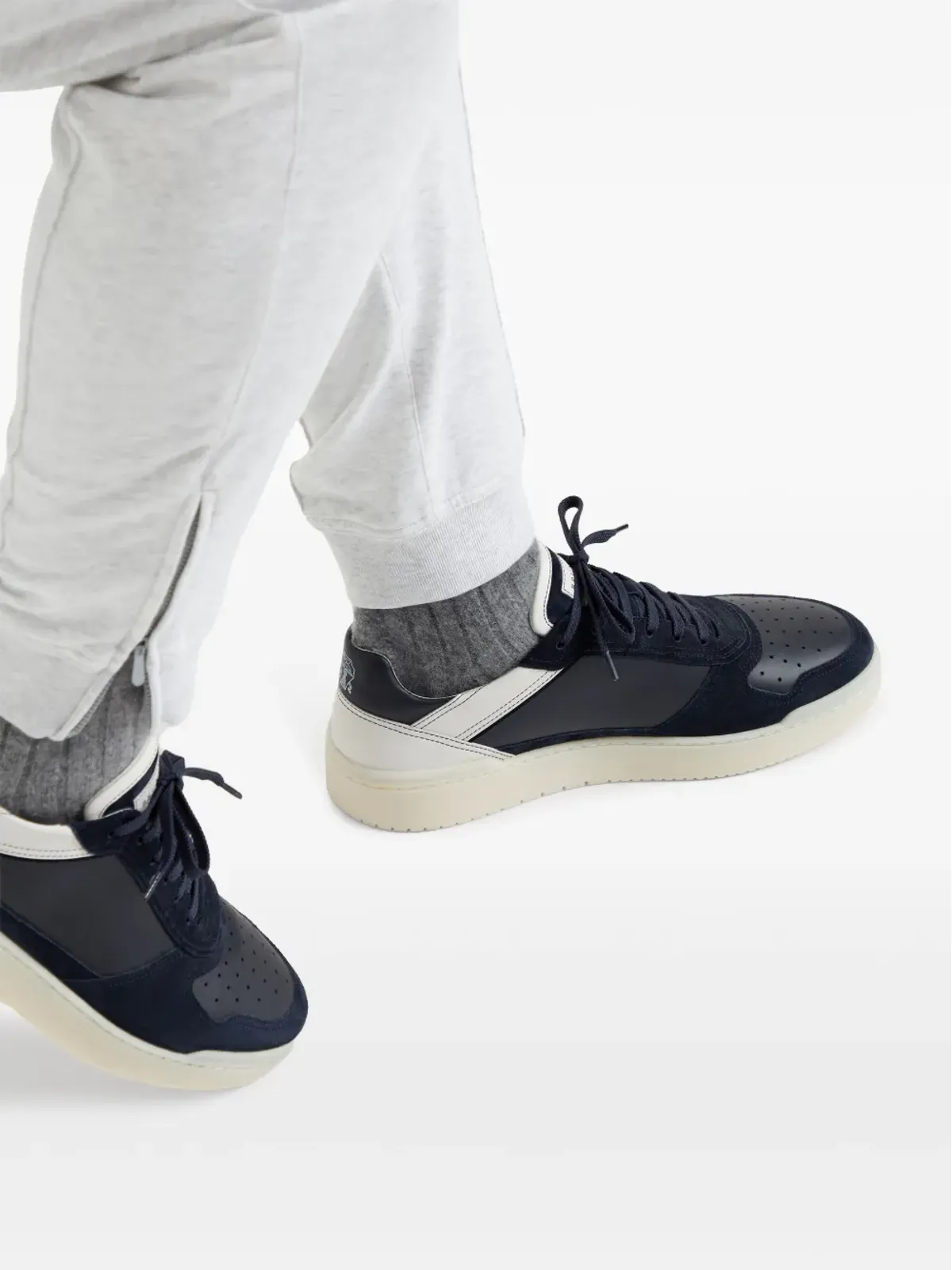 Brunello Cucinelli パネルドレザー スニーカー - 画像5
