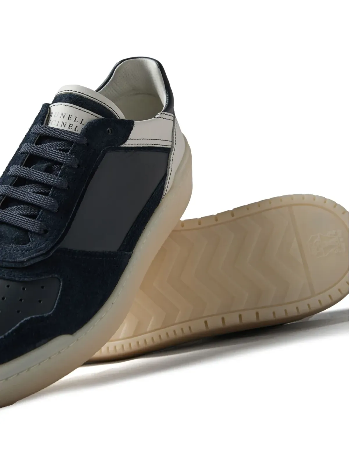Brunello Cucinelli パネルドレザー スニーカー - 画像4