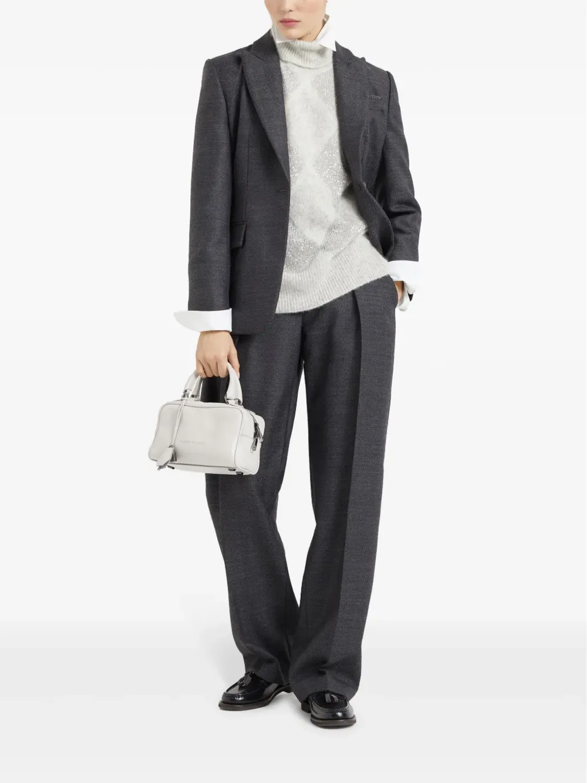 Brunello Cucinelli サルトリアルなリラックスパンツ - グレー - 画像2
