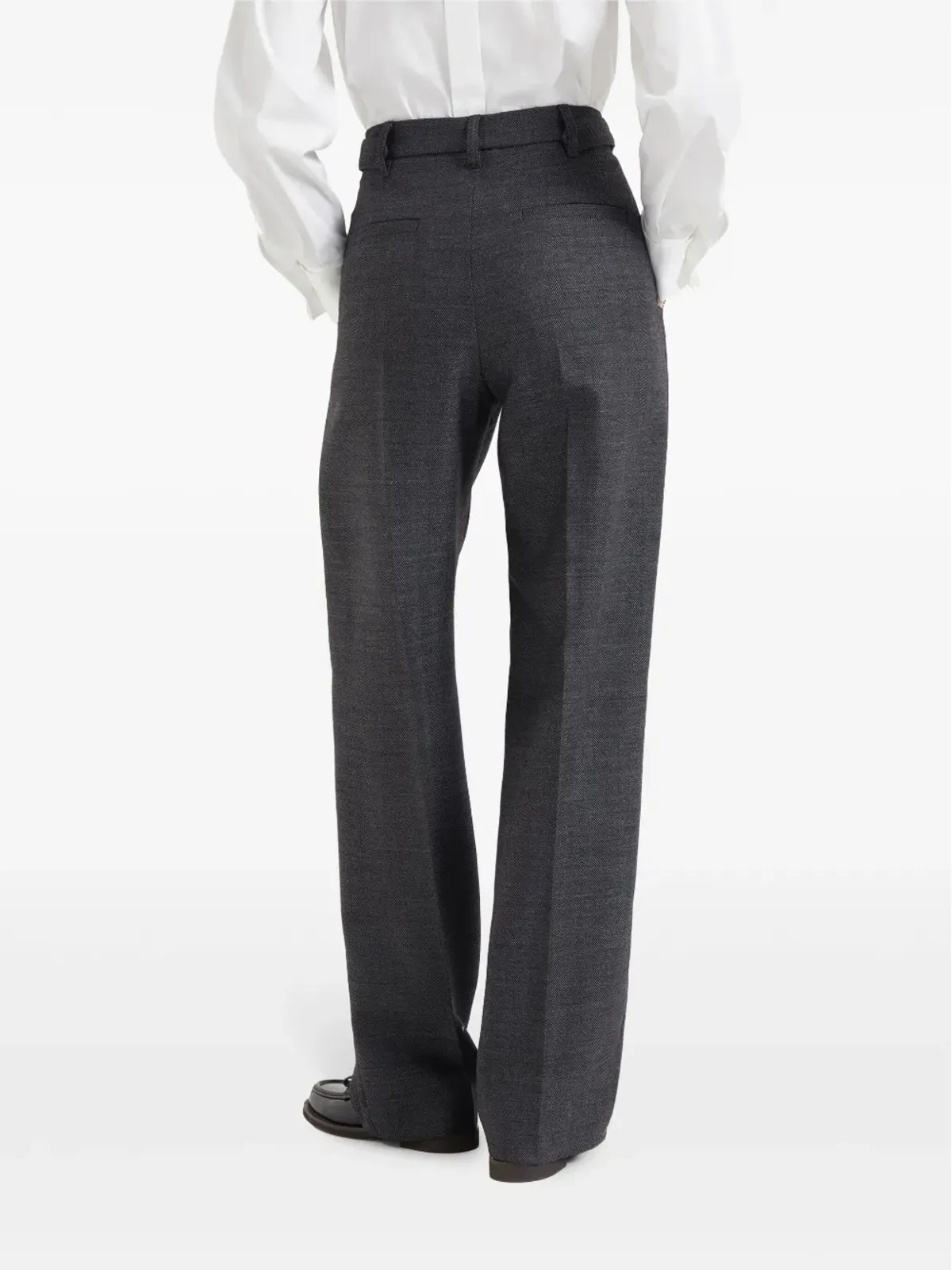 Brunello Cucinelli サルトリアルなリラックスパンツ - グレー - 画像4