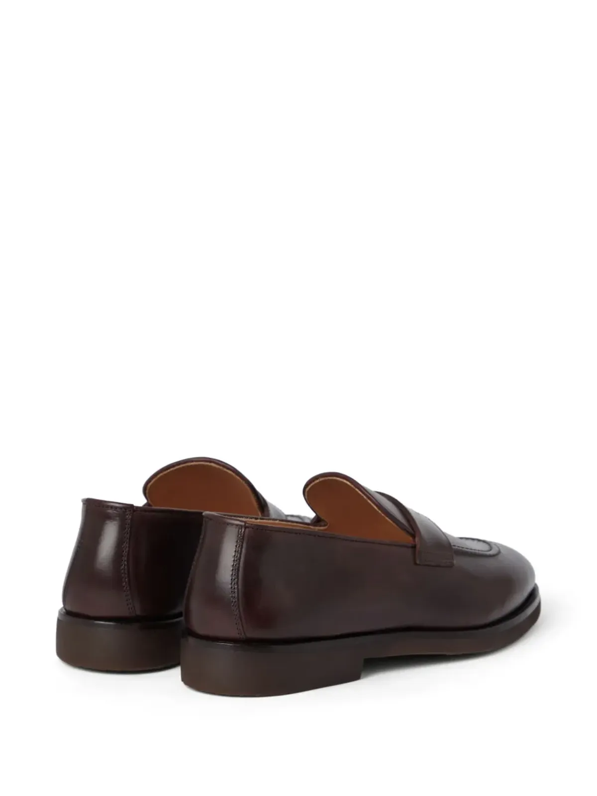 Brunello Cucinelli ポリッシュ仕上げカーフレザー ローファー - 画像3