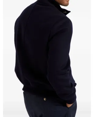 Brunello Cucinelli ハイネック ウール ジャケット - ブルー - サムネイル4