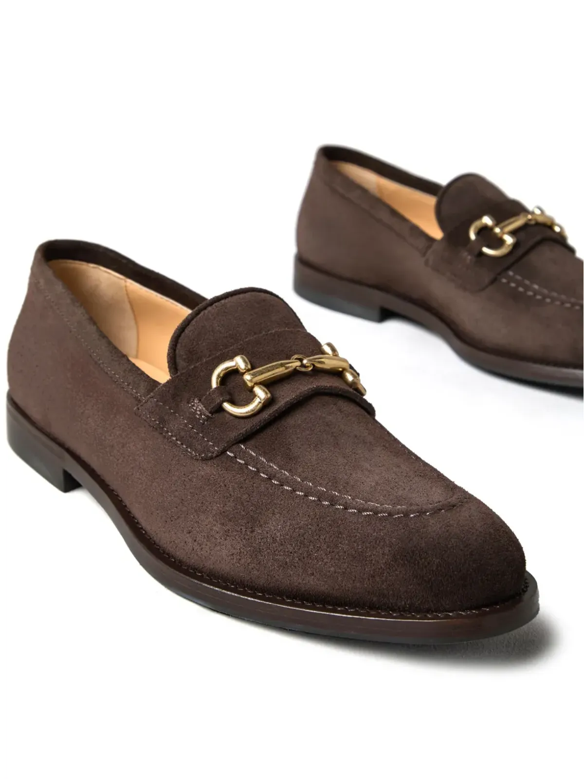 Brunello Cucinelli レザー ローファー ブラウン - 画像4
