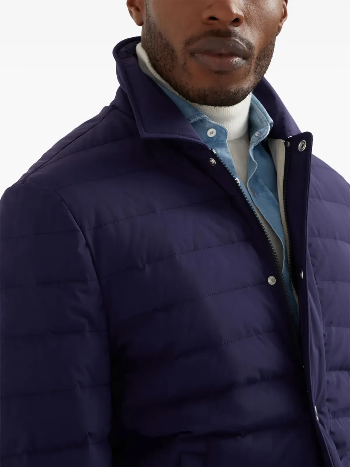 Brunello Cucinelli キルテッド長袖シャツジャケット - 画像5