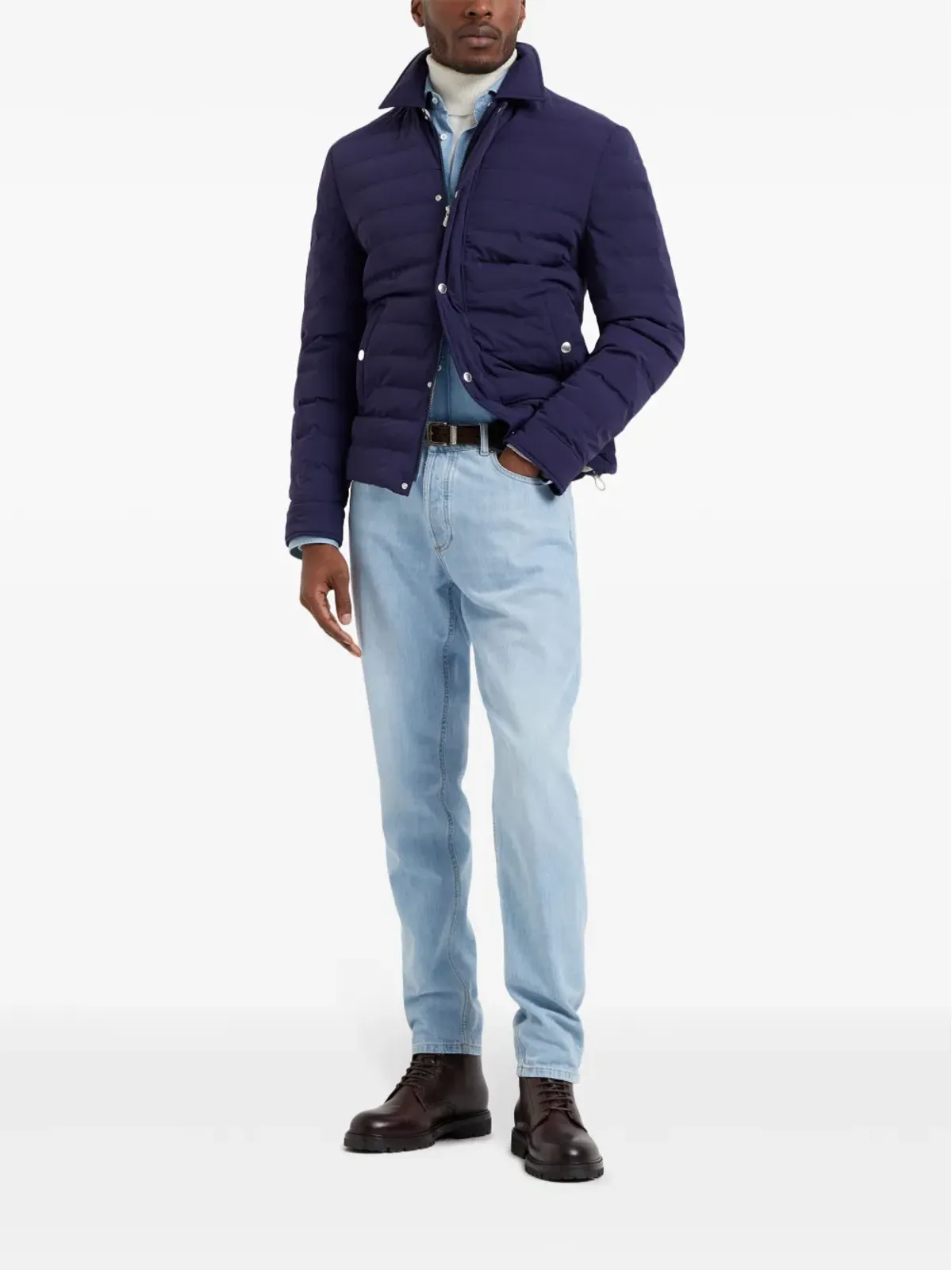 Brunello Cucinelli キルテッド長袖シャツジャケット - 画像2