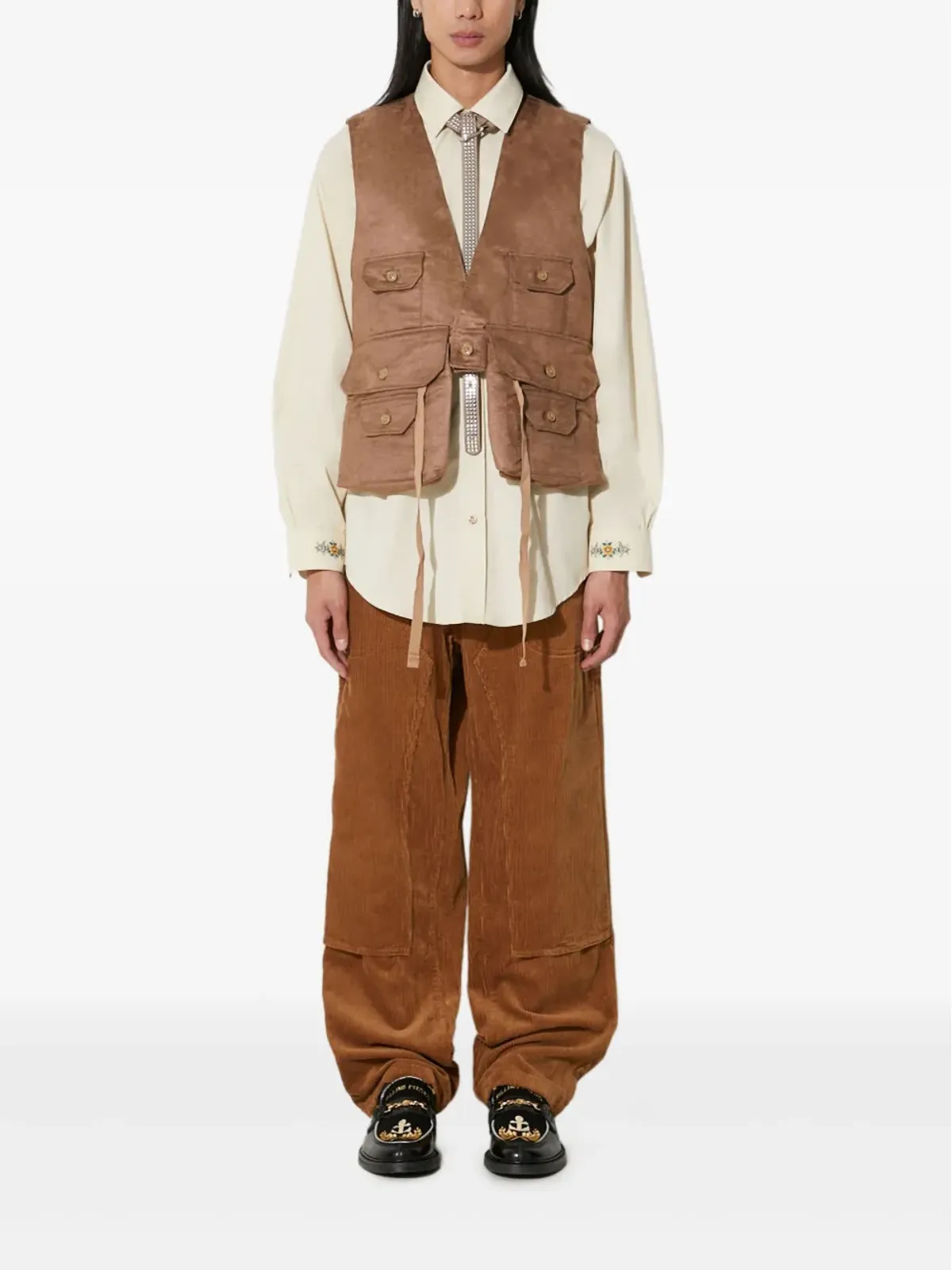 Engineered Garments コーデュロイパネルドパンツ - 画像2
