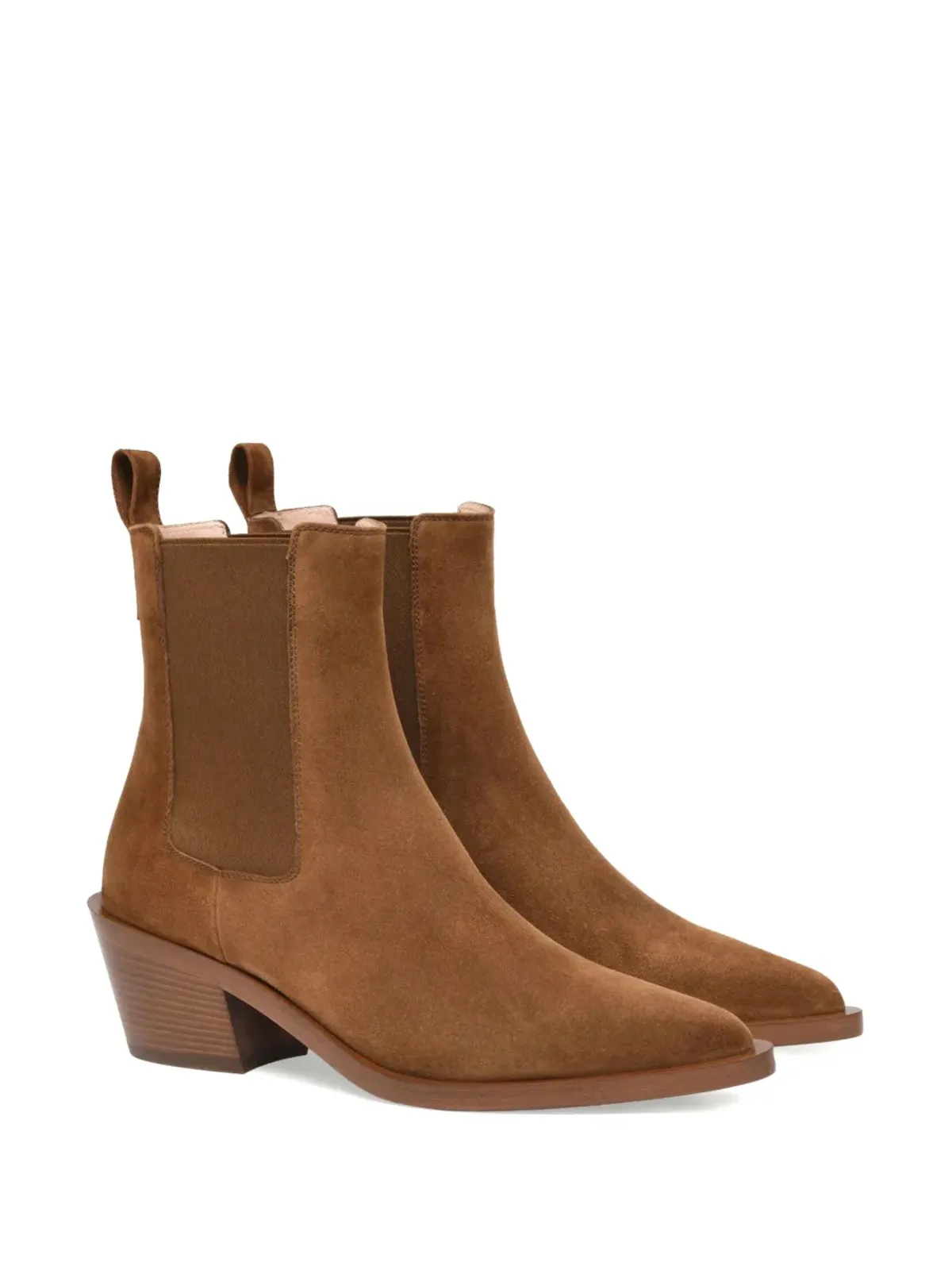 Gianvito Rossi Wylie 45mm スエードブーツ - ブラウン - 画像2