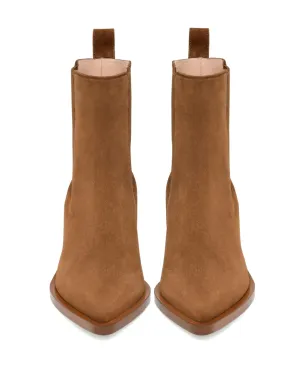 Gianvito Rossi Wylie 45mm スエードブーツ - ブラウン - サムネイル3