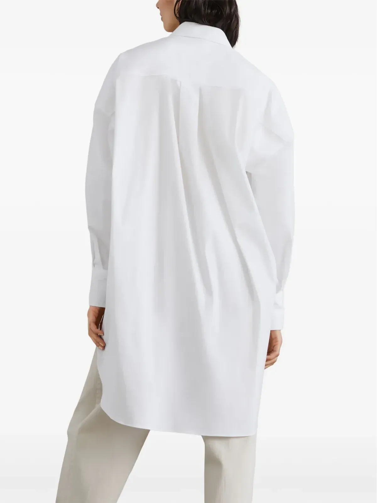 Brunello Cucinelli モニリディテール ロングスリーブシャツ - ホワイト - 画像3