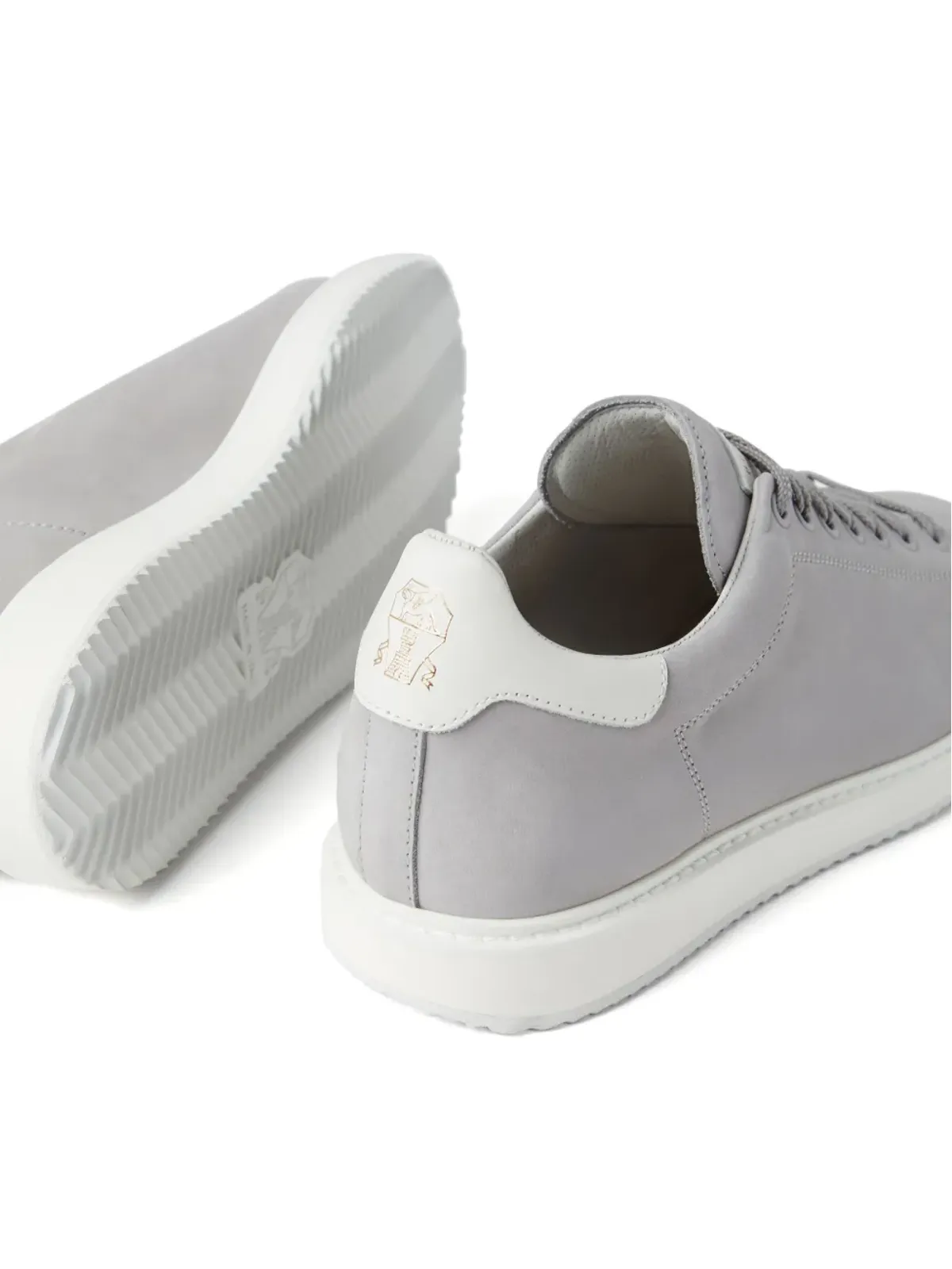 Brunello Cucinelli レザー スニーカー - グレー - 画像4