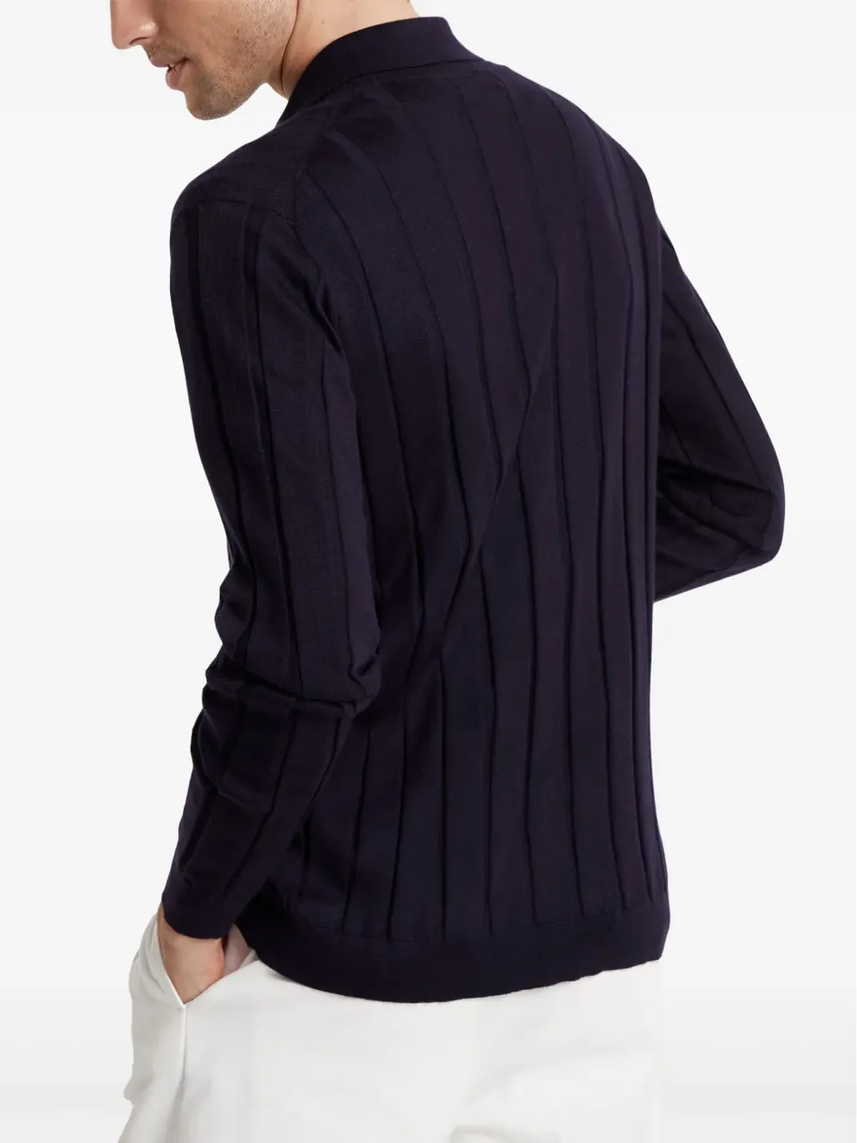 Brunello Cucinelli リブ編みカシミア カーディガン - 画像3