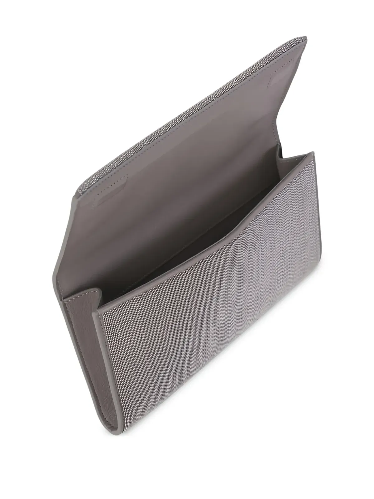 Brunello Cucinelli クラッチバッグ グレー - 画像3