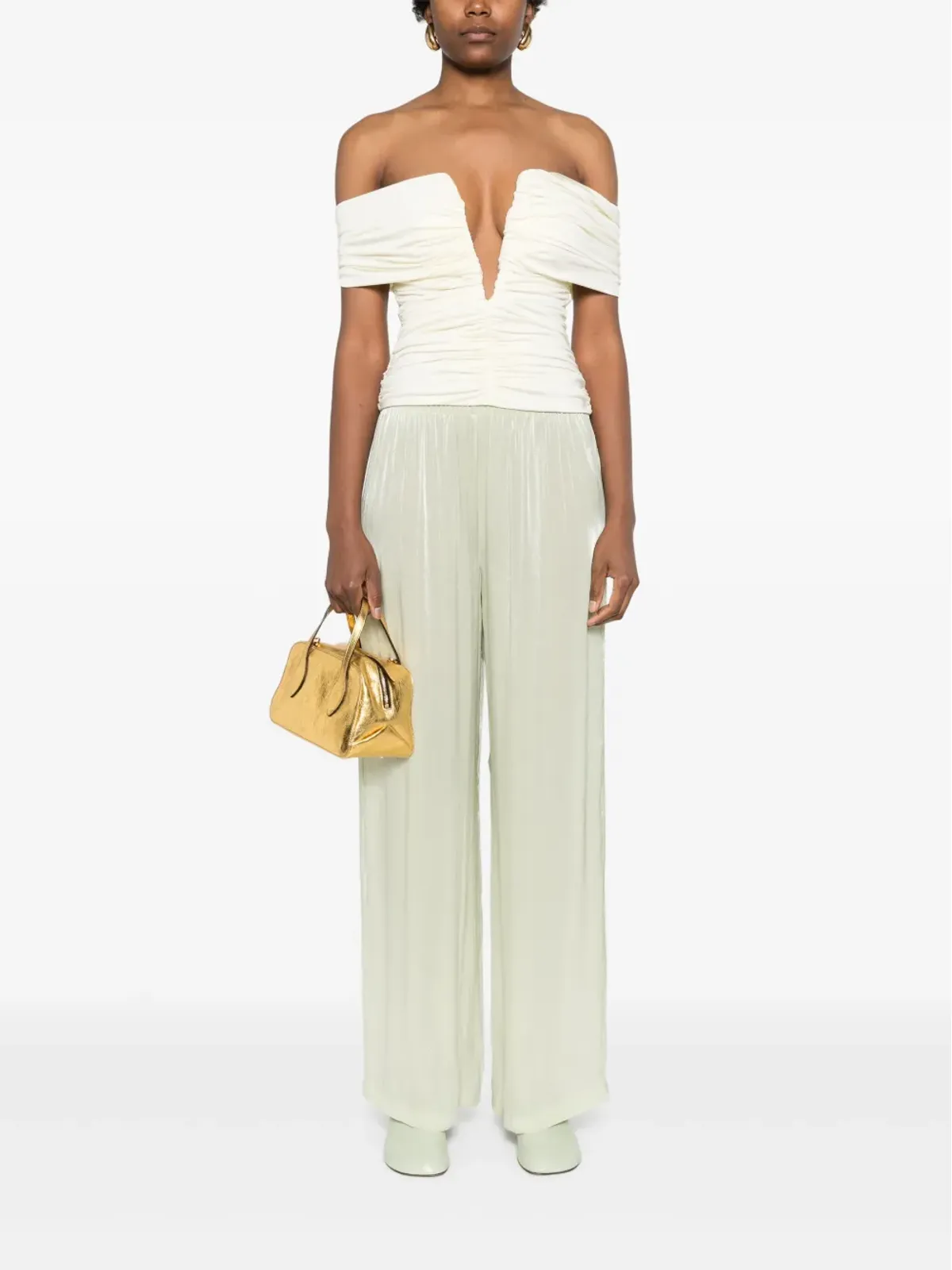 Simkhai georgette straight-leg trousers - 画像2