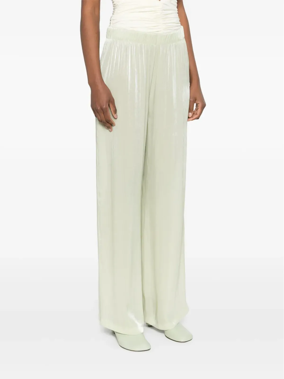Simkhai georgette straight-leg trousers - 画像3
