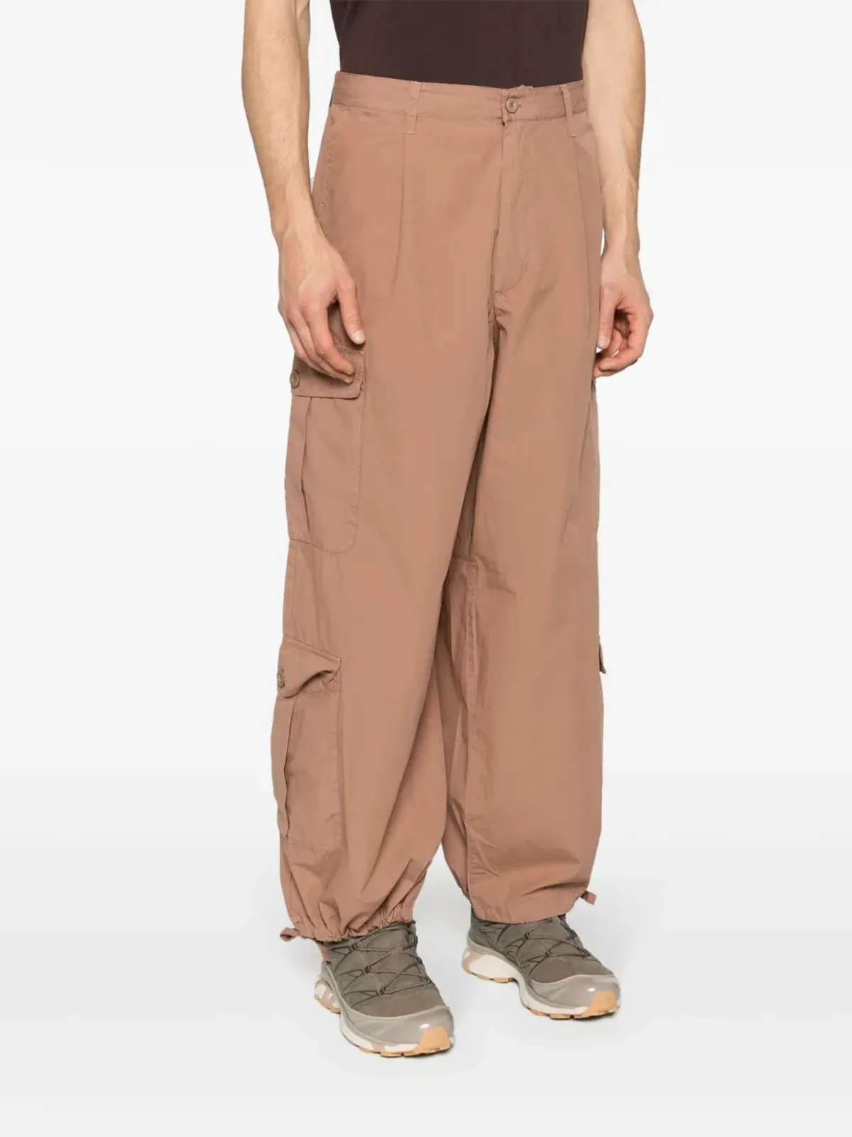 Emporio Armani ストレートレッグ コットン カーゴパンツ - 画像3