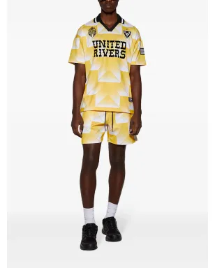 United Rivers サッカー幾何学プリント ドローストリングショーツ - サムネイル2