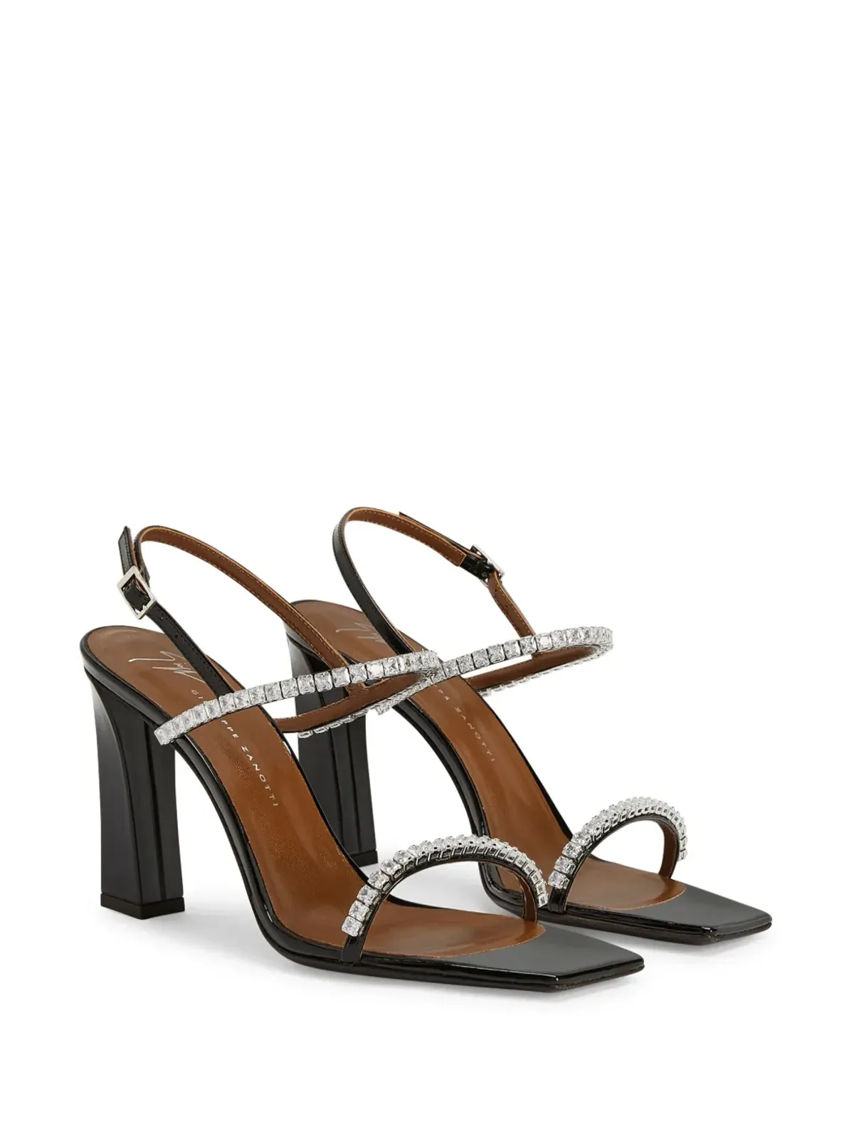 Giuseppe Zanotti サンダル 105mm Valentiine ブラック - 画像2