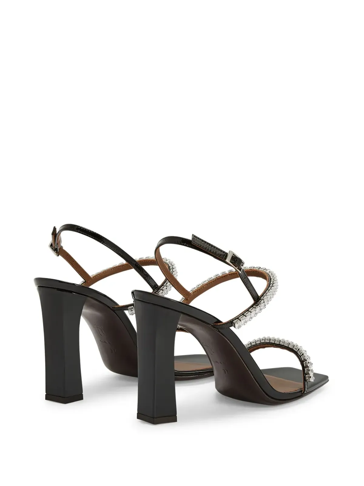 Giuseppe Zanotti サンダル 105mm Valentiine ブラック - 画像3