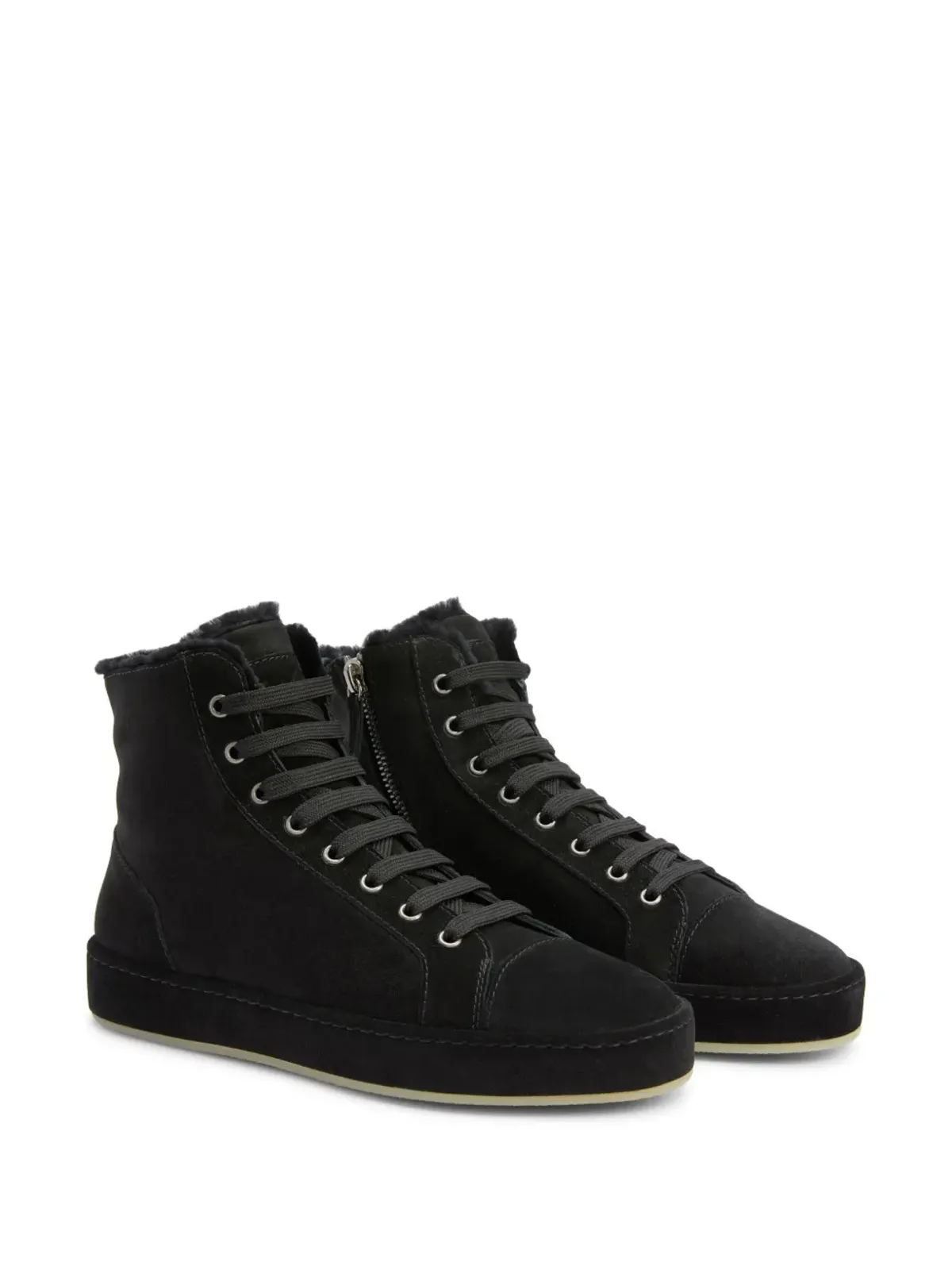 Giuseppe Zanotti GZ-City スエード ハイカットスニーカー - ブラック - 画像2