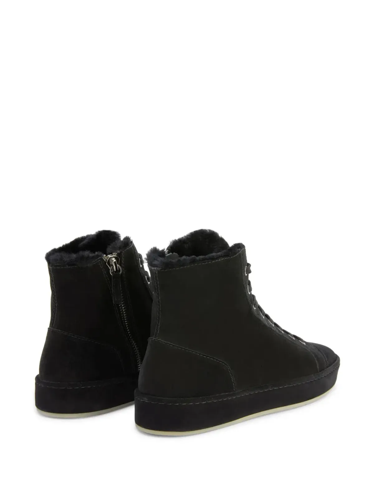 Giuseppe Zanotti GZ-City スエード ハイカットスニーカー - ブラック - 画像3