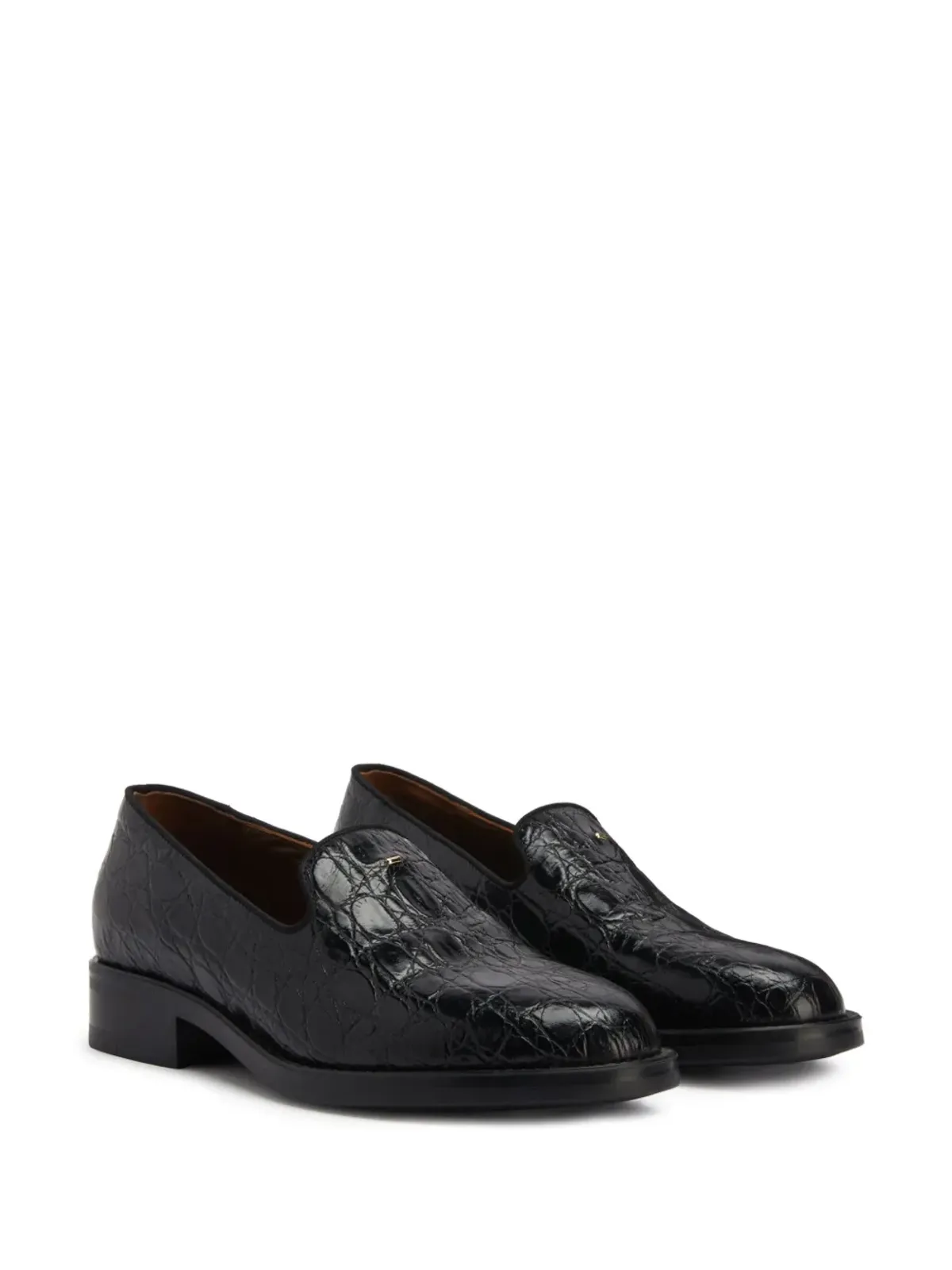 Giuseppe Zanotti Dories レザー ローファー - ブラック - 画像2