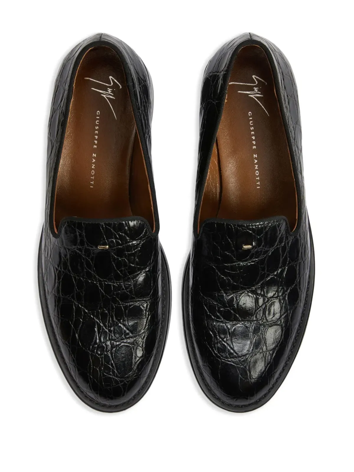 Giuseppe Zanotti Dories レザー ローファー - ブラック - 画像4