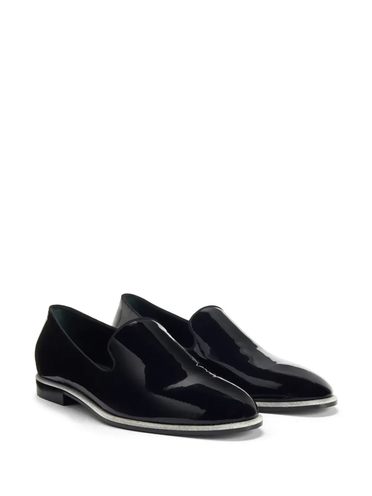 Giuseppe Zanotti Vilbert パテントフィニッシュ レザー ローファー - ブラック - 画像2