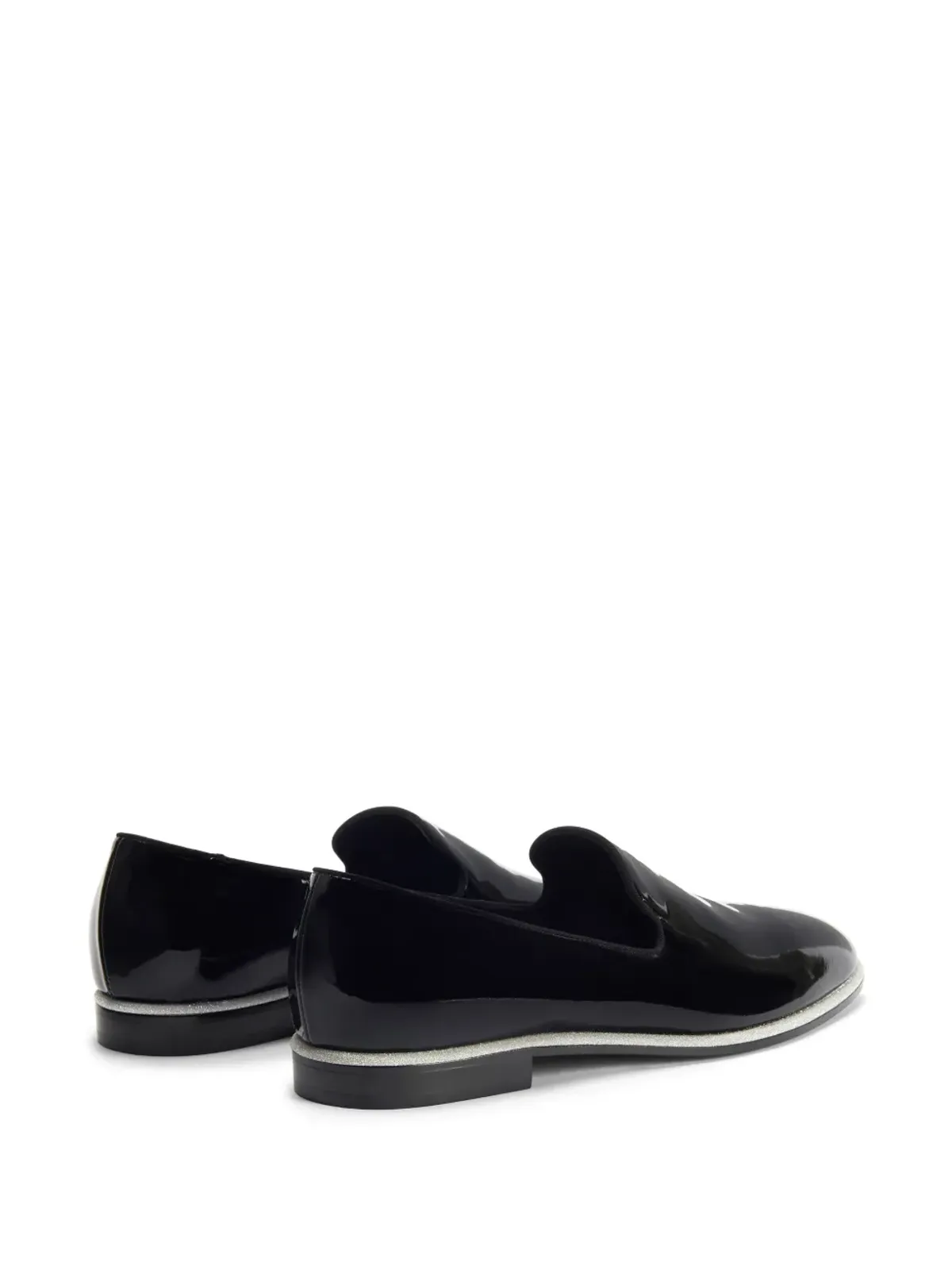 Giuseppe Zanotti Vilbert パテントフィニッシュ レザー ローファー - ブラック - 画像3