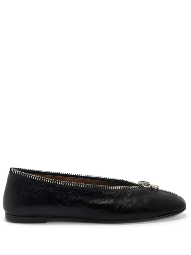Giuseppe Zanotti Giuseppe Zanotti オレイン フラット バレエシューズ ブラックの商品画像