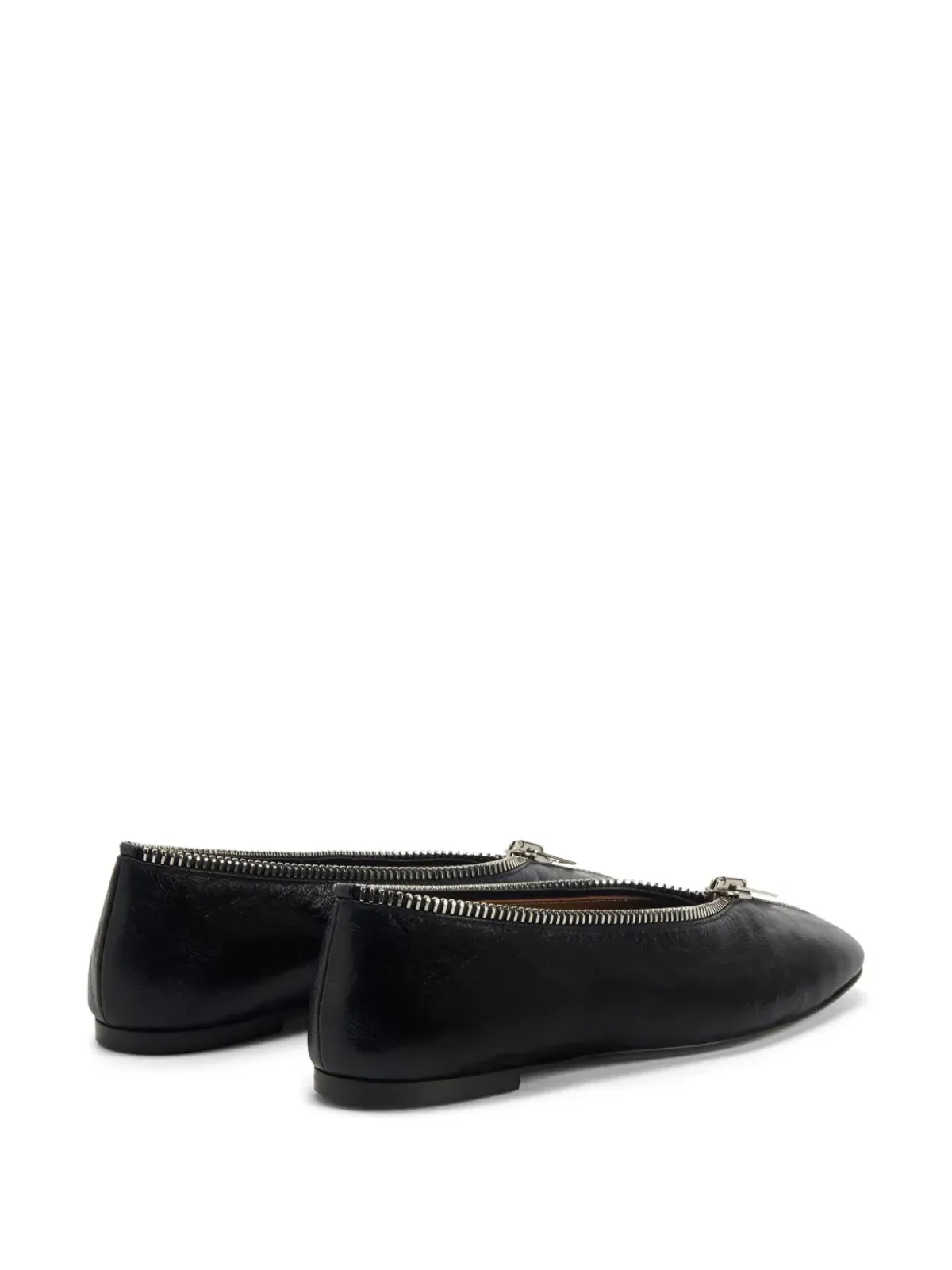 Giuseppe Zanotti オレイン フラット バレエシューズ ブラック - 画像3