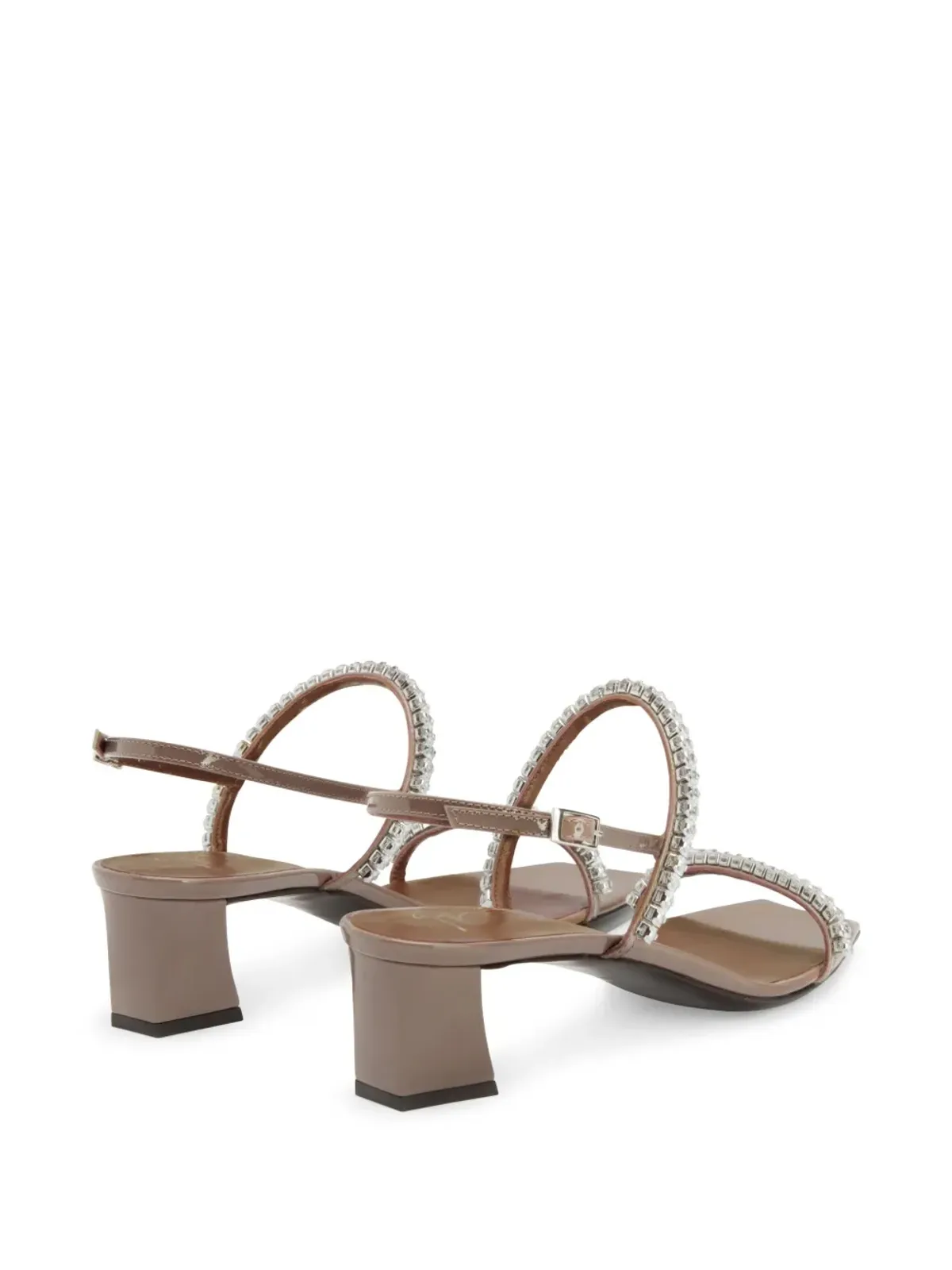 Giuseppe Zanotti Valentiine Crystal スリングバックサンダル - グレー - 画像3