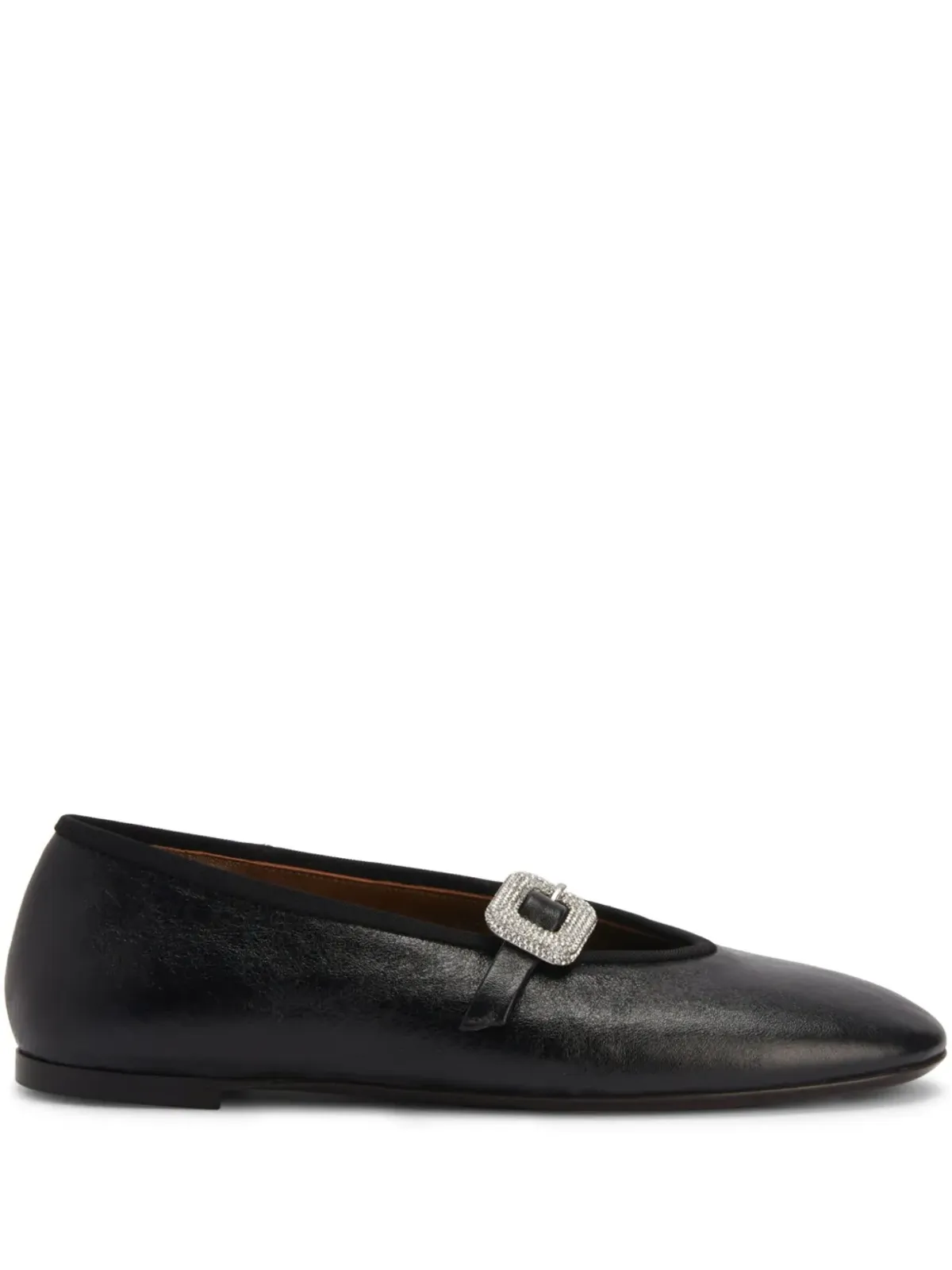 Giuseppe Zanotti Georgia Buckle バレエフラット - 画像1