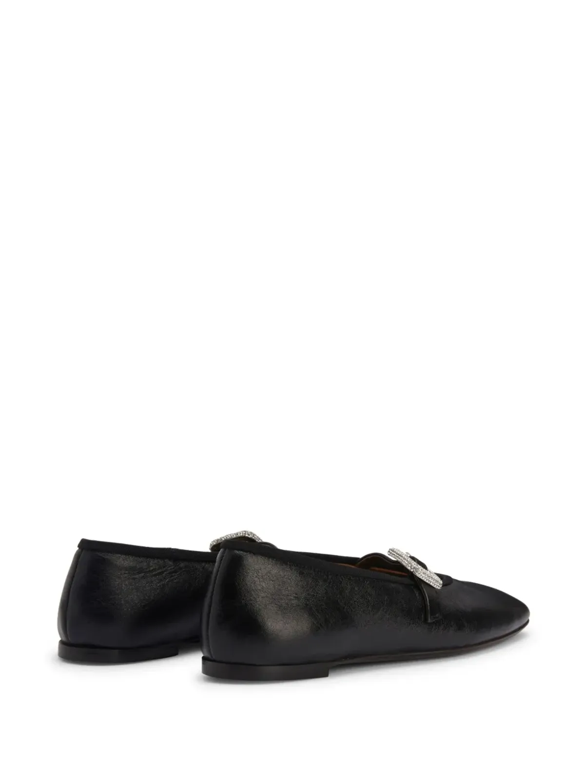 Giuseppe Zanotti Georgia Buckle バレエフラット - 画像3
