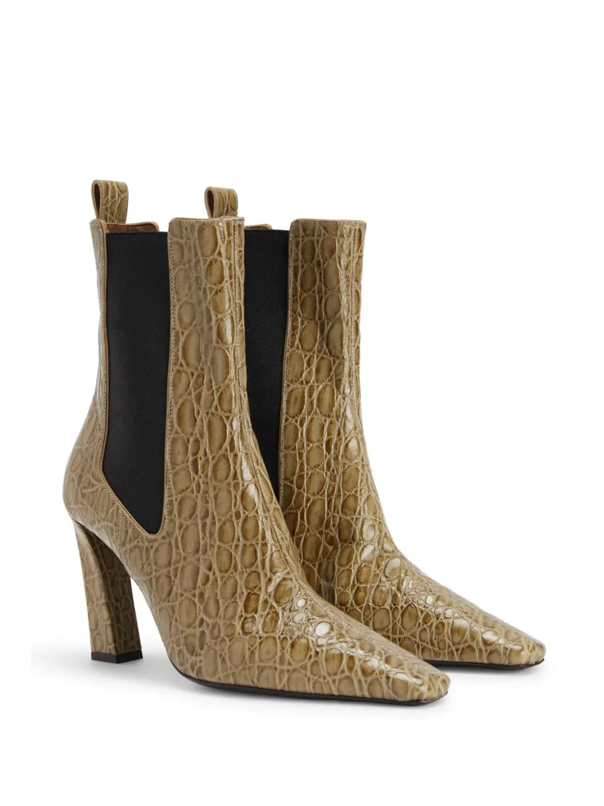 Giuseppe Zanotti 90mm Janieeビートルズ チェルシーブーツ - ニュートラルカラー - 画像2