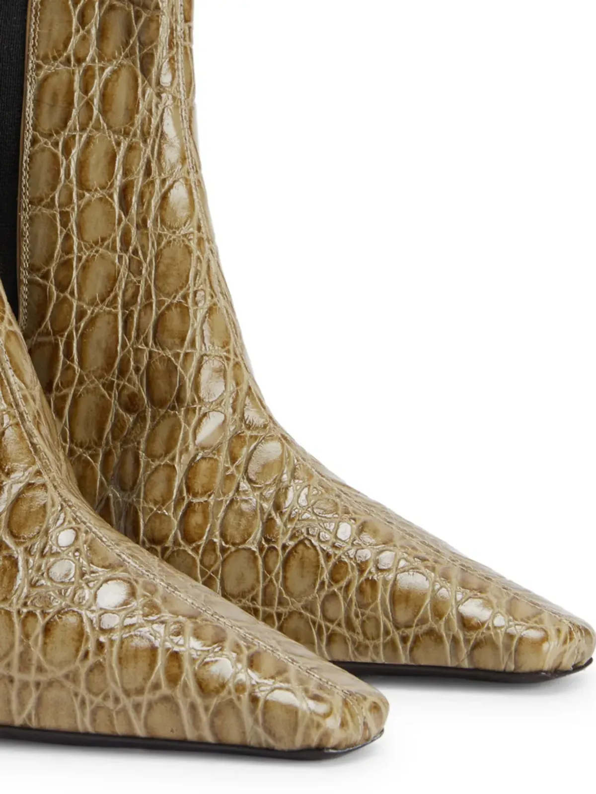 Giuseppe Zanotti 90mm Janieeビートルズ チェルシーブーツ - ニュートラルカラー - 画像4