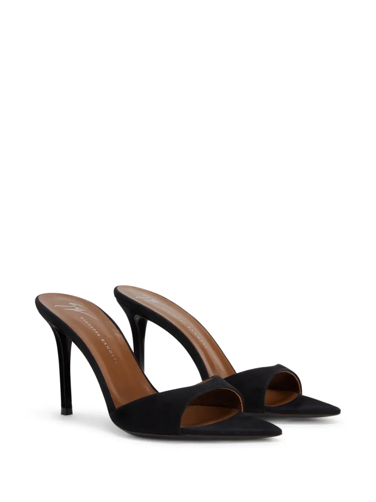 Giuseppe Zanotti イントリゴ ミュール - ブラック - 画像2