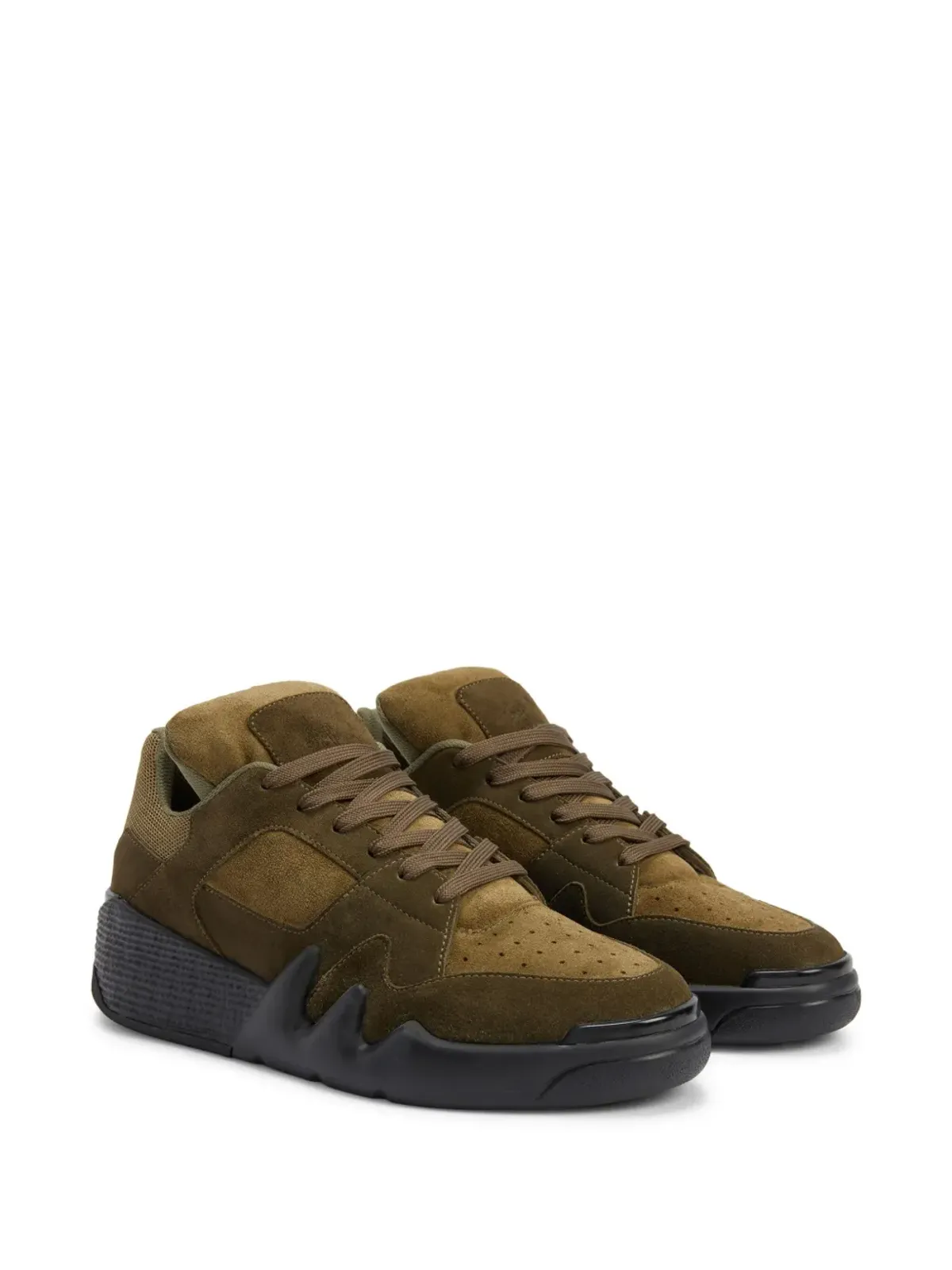 Giuseppe Zanotti タロン ロゴパッチ スニーカー - ブラウン - 画像2
