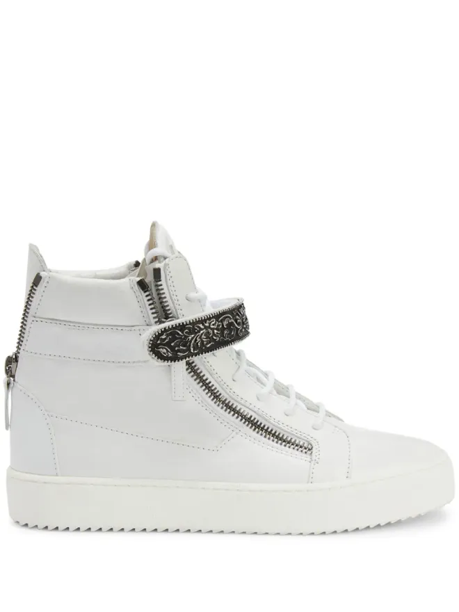 Giuseppe Zanotti Giuseppe Zanotti コビー デラックス ハイトップスニーカー - ホワイトの商品画像